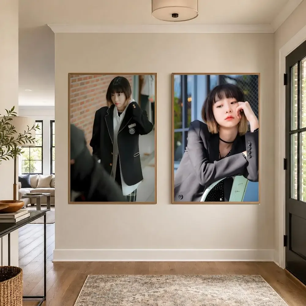 Actress Actress Kim Da Mi Poster Graphic Wall Art Poster HD Waterproof PP Paper Print for Bedroom Living Room Office Decor Gift