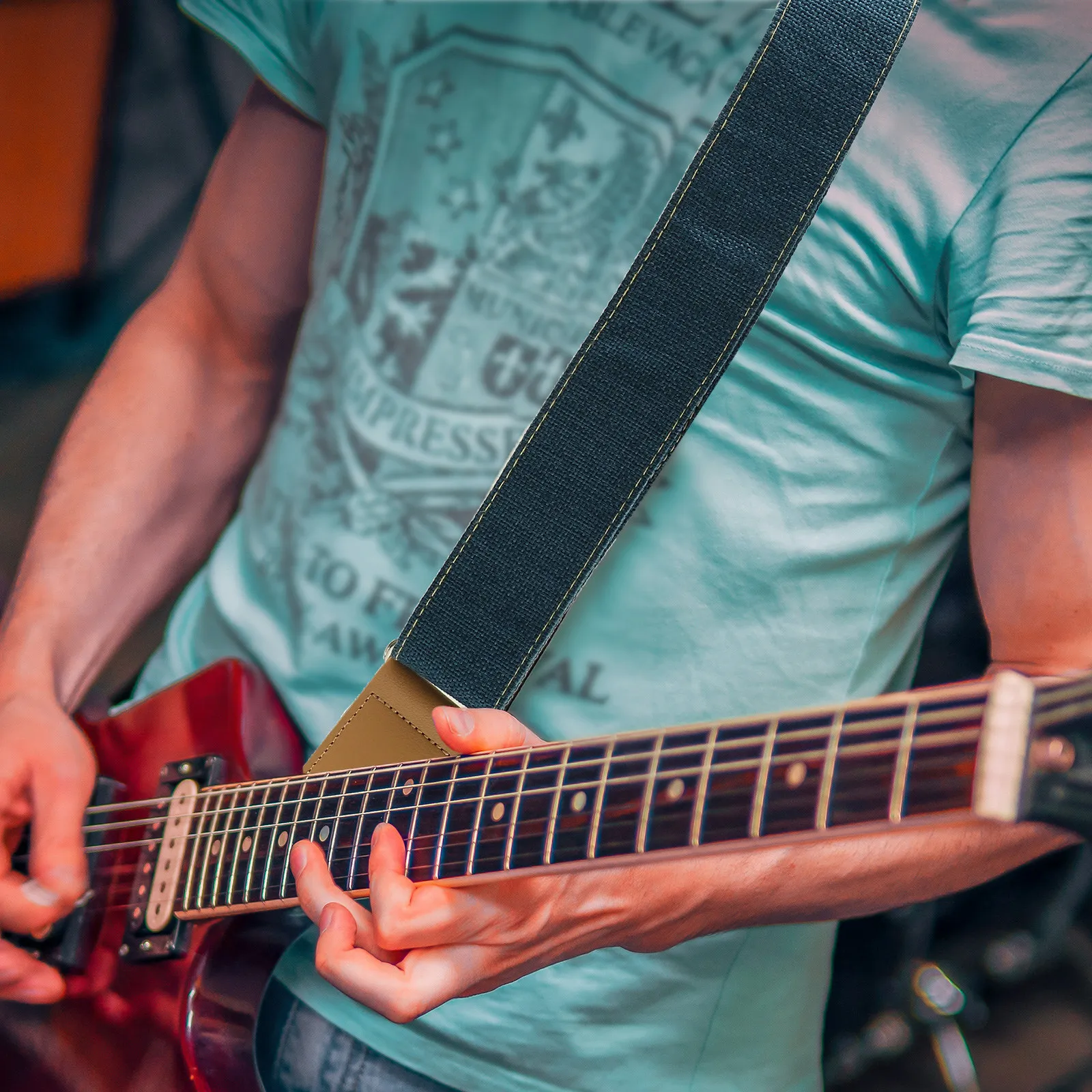 

Регулируемый ремень для гитары: для акустических, басовых и электрогитар, удобный сменный ремень, декоративный аксессуар для музыкальных инструментов