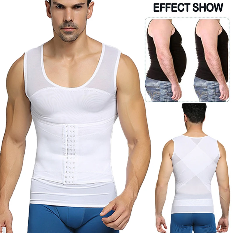 GrotuniControl-Sous-vêtement amincissant pour homme, vêtement pour spoer le corps, ceinture supérieure