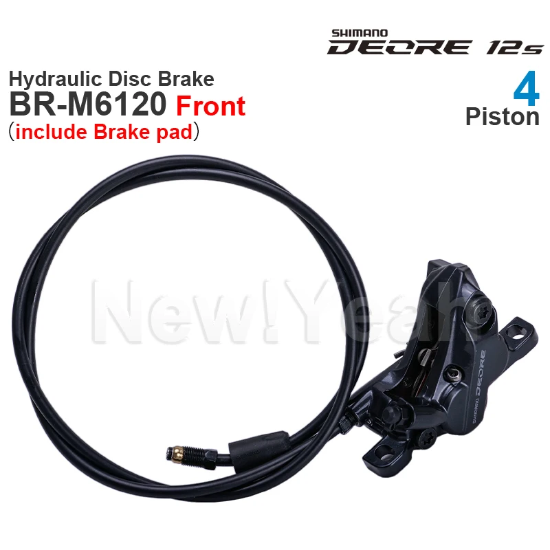 SHIMANO DEORE M6100 M6120 Hydraulic Disc Brake 2 / 4-Piston  M6100 Brake Lever  M6100  M6120 Brake Caliper Parts