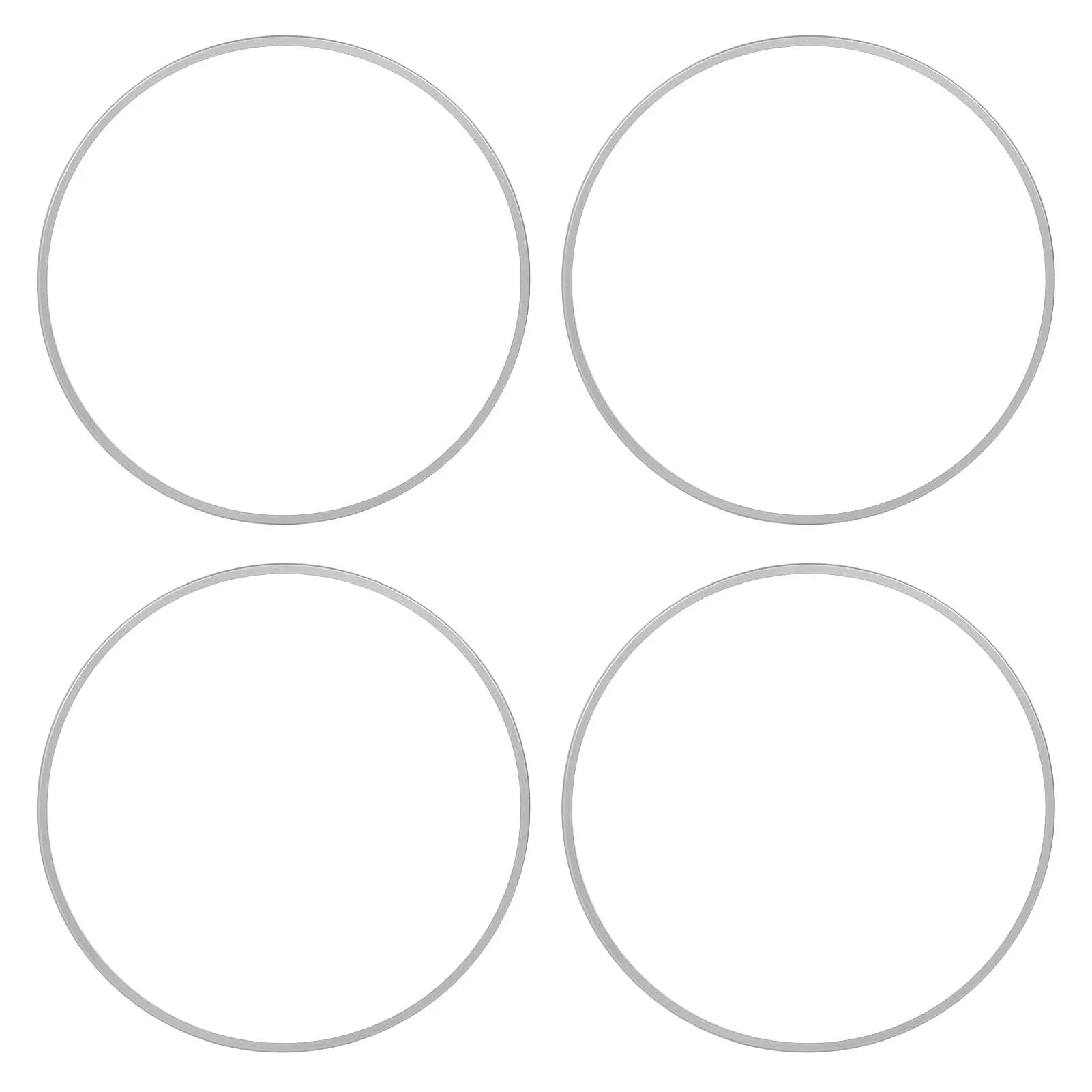 4Pcs 20 Inch Wheel Rim Protector Guard Scratch Proof Anti Collision Self Adhesive Wheel Rim Guard Trim Ring for Cars Silver