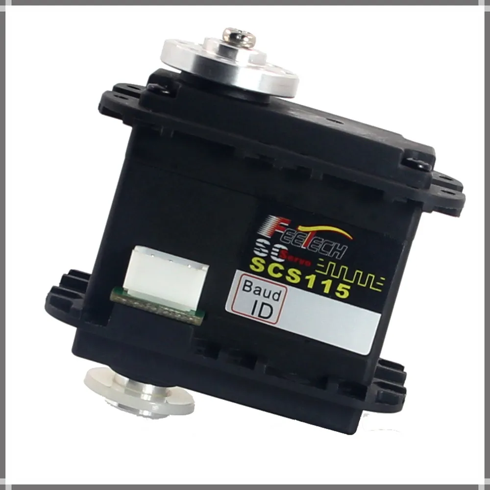 FEETECH SCS115 Servo robot in metallo AX-18A con rotazione di 300 gradi Coppia di 15 kg Include batterie Rotazione di 300 gradi Coppia di 15 kg