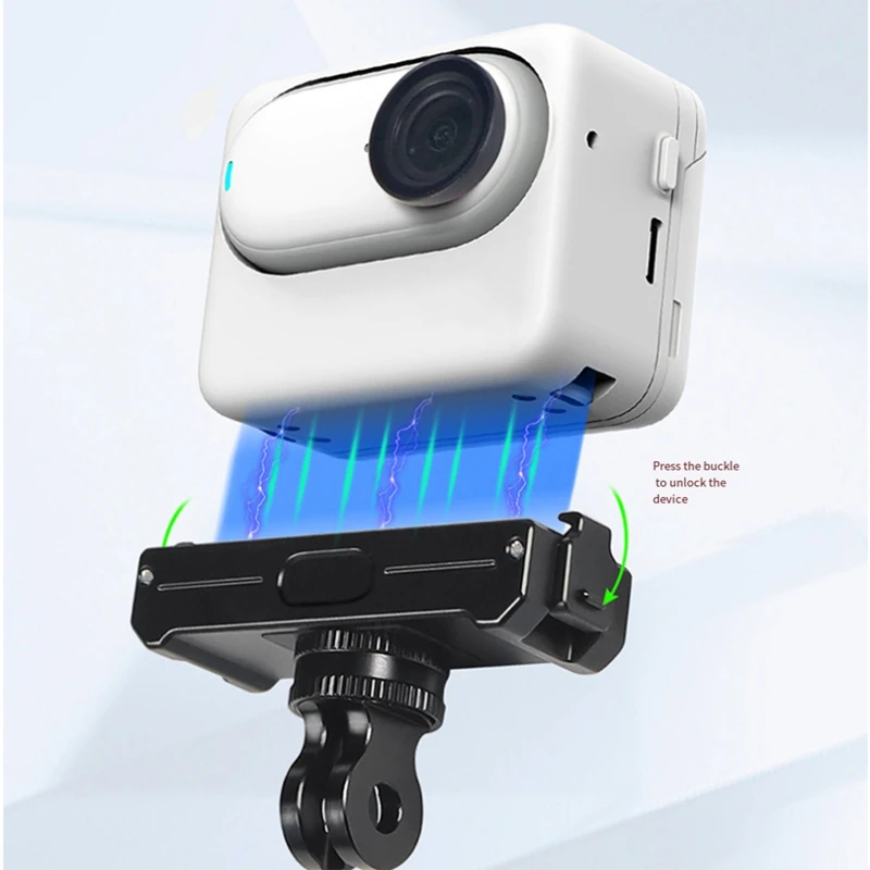2025 جديد المغناطيسي جبل الإفراج السريع ترايبود محول مع USB شحن ل Insta360/GO 3 3S الإبهام حامل كاميرات مراقبة عالي الجودة قاعدة المغناطيس