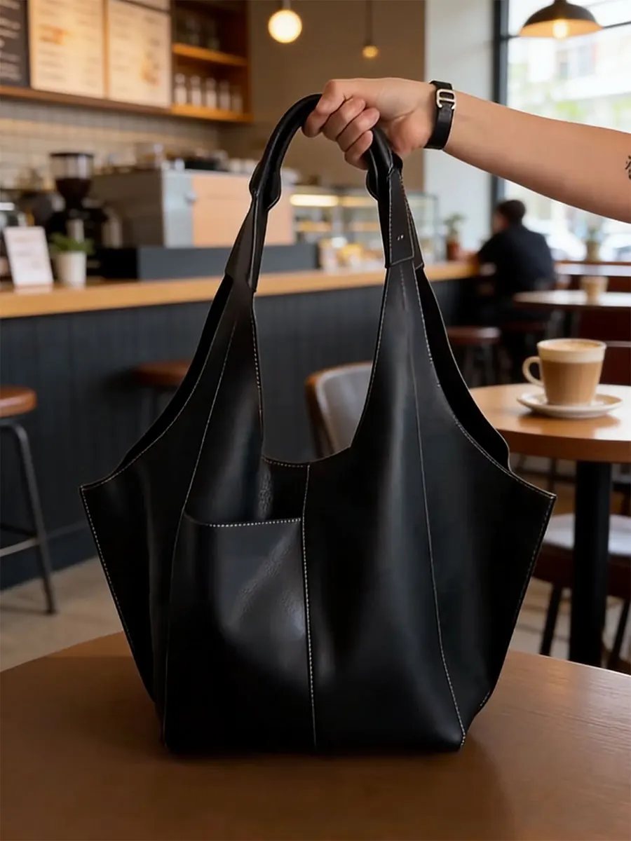 

Ele Bla Tote Bag Women's Commuter op Bag oulder Handbag Soft Briti Sle Youth Daily Use Zipper Inner ket