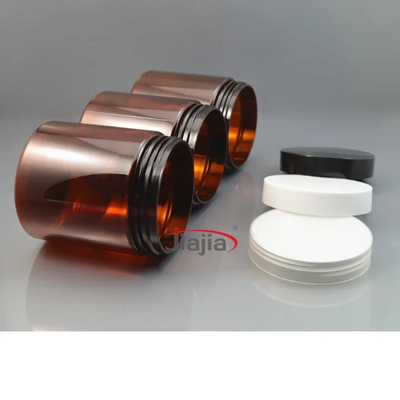 

Коричневая банка 250 г, многоразовая пластиковая банка, контейнер для конфет, чая, кофе, 250 мл, косметический крем, маска для лица, бутылка для лосьона