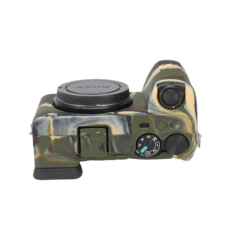 حافظة سيليكون لسوني A6700 واقي كاميرا ، جلد ناعم