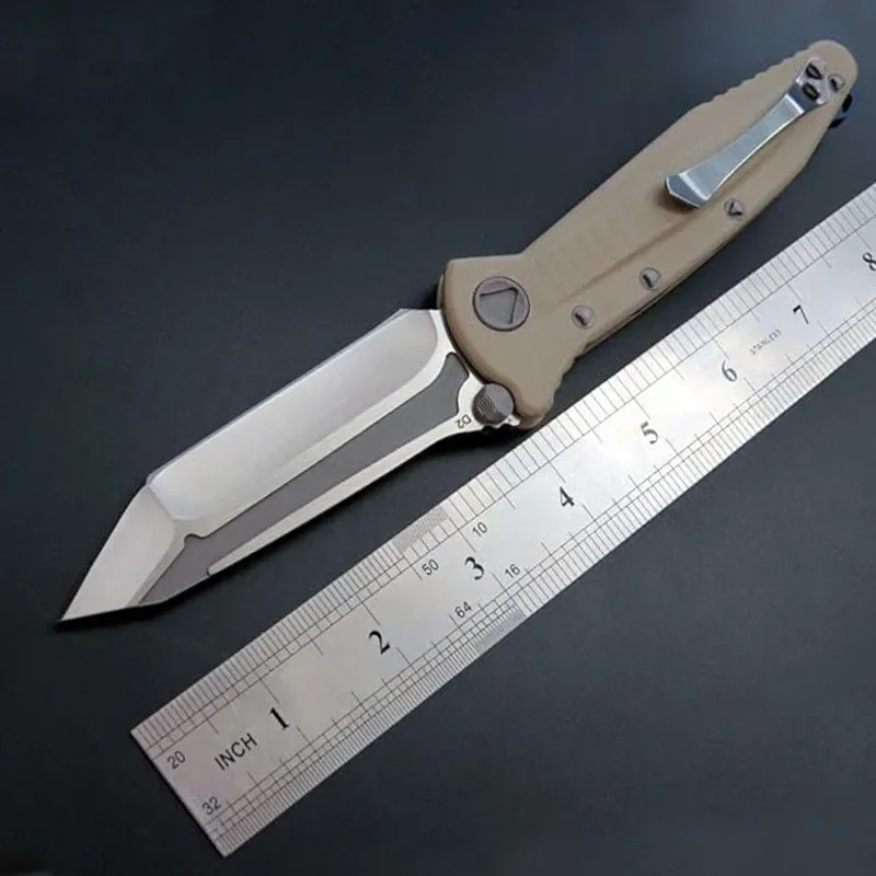 Pocket Folding Knife G10 Handle D2 Steel Blade Tactical Self-defense Survival Hunting Camping Outdoor Portable Utility Knife