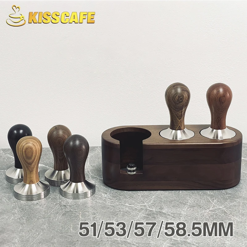 Coffee Tamper 51mm 53mm 58.5mm For Delonghi Breville Portafilter Stainless Steel Espresso Macker Accessories Barista Tool Goods