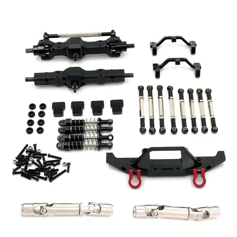 Metal Upgrade Tie Rod Shock Absorber Tie Rod Seat Nine Piece Set For Feiyu FY003-5A WPL C14 C24 1/16 RC Car Parts