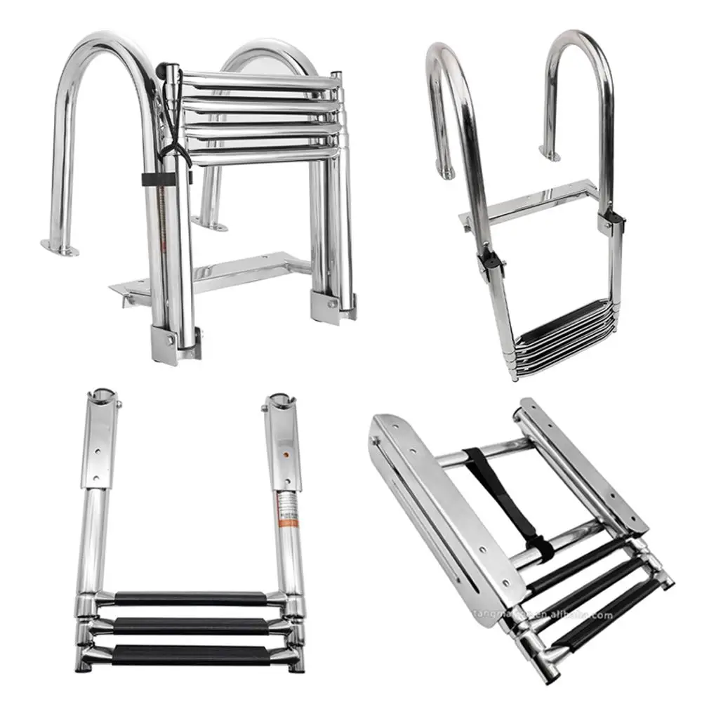 

Dive Ladders Hot Sale Ladder Boat Ladder for Inflatable Rigid Boat 316/304 Stainless Steel Durable High Mirror Polish