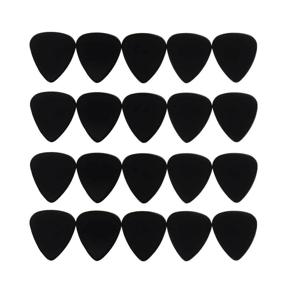 100pcs/lot Solid Black Celluloid Guitar Picks Standard Plectra 0.71mm 0.96mm