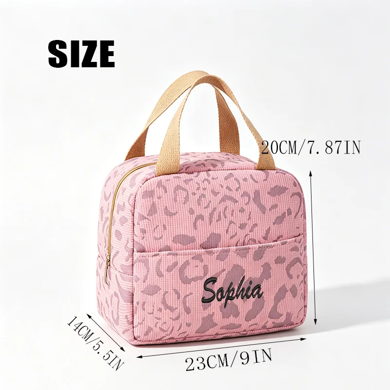 Customised Embroidery/Standard Style 2 Options, Large-capacity Portable Lunchbox, Not for Food Contact, Back-to-School Season!