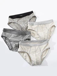 4PCS fashionable men's underwear Comfortable breathable men's briefs