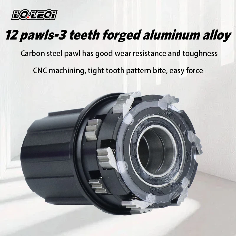 LQLEQI V12 Mountain Bike Flower Drum, 142mm,135mm, 5 Peilin, 32H/36H, 720 sounds, HG， 8/9/10/11/12 speed wheels  hub bearing