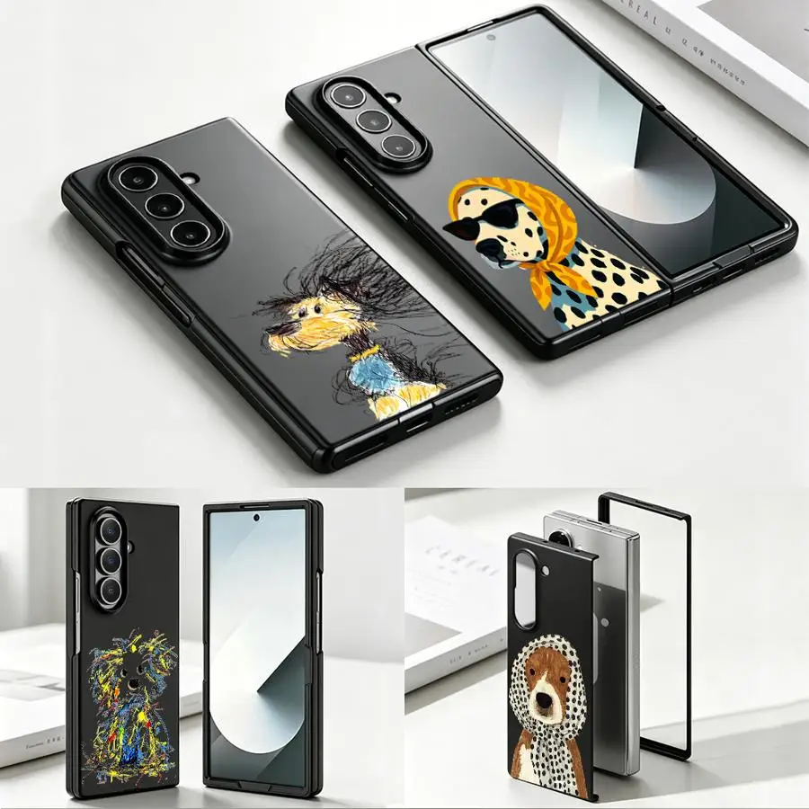 Hot Dog Dachshund Case for Samsung Galaxy Z Fold 8 Ultra ZFold7 ZFold6 ZFold5 Z Fold 7 6 3 Z Fold8Ultra ZFold4 Phone Shell