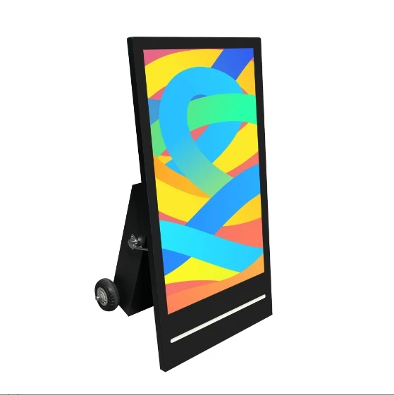 Portable 43 Inch High Brightness IP65 Waterproof LCD Display Battery Operated Digital Poster for Outdoor Advertising Pro