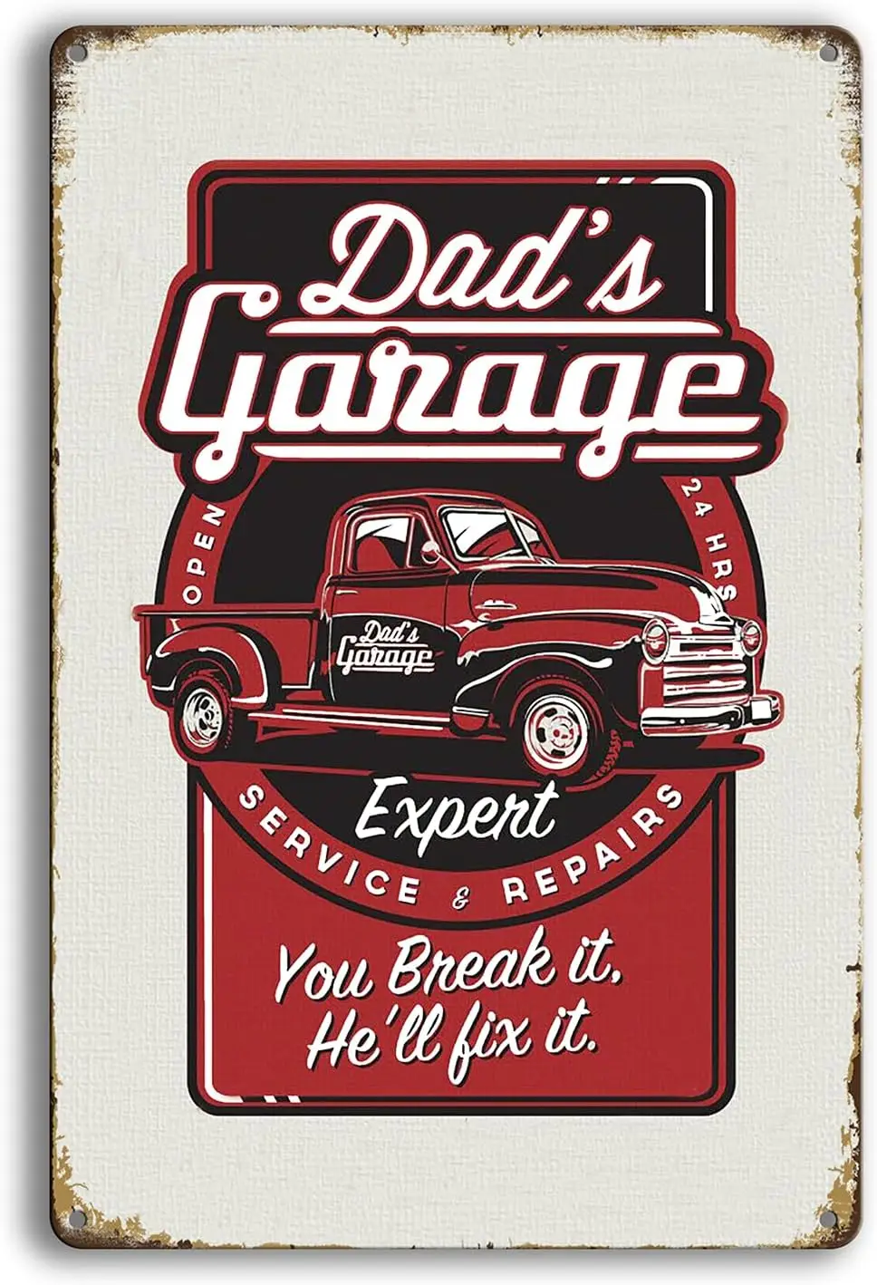 

My Garage My Rules Vintage Tin Sign Iron Painting Plaque Wall Decor for Bar Pub Club Cafe Restaurant Office Home 12×8 Inch Decor