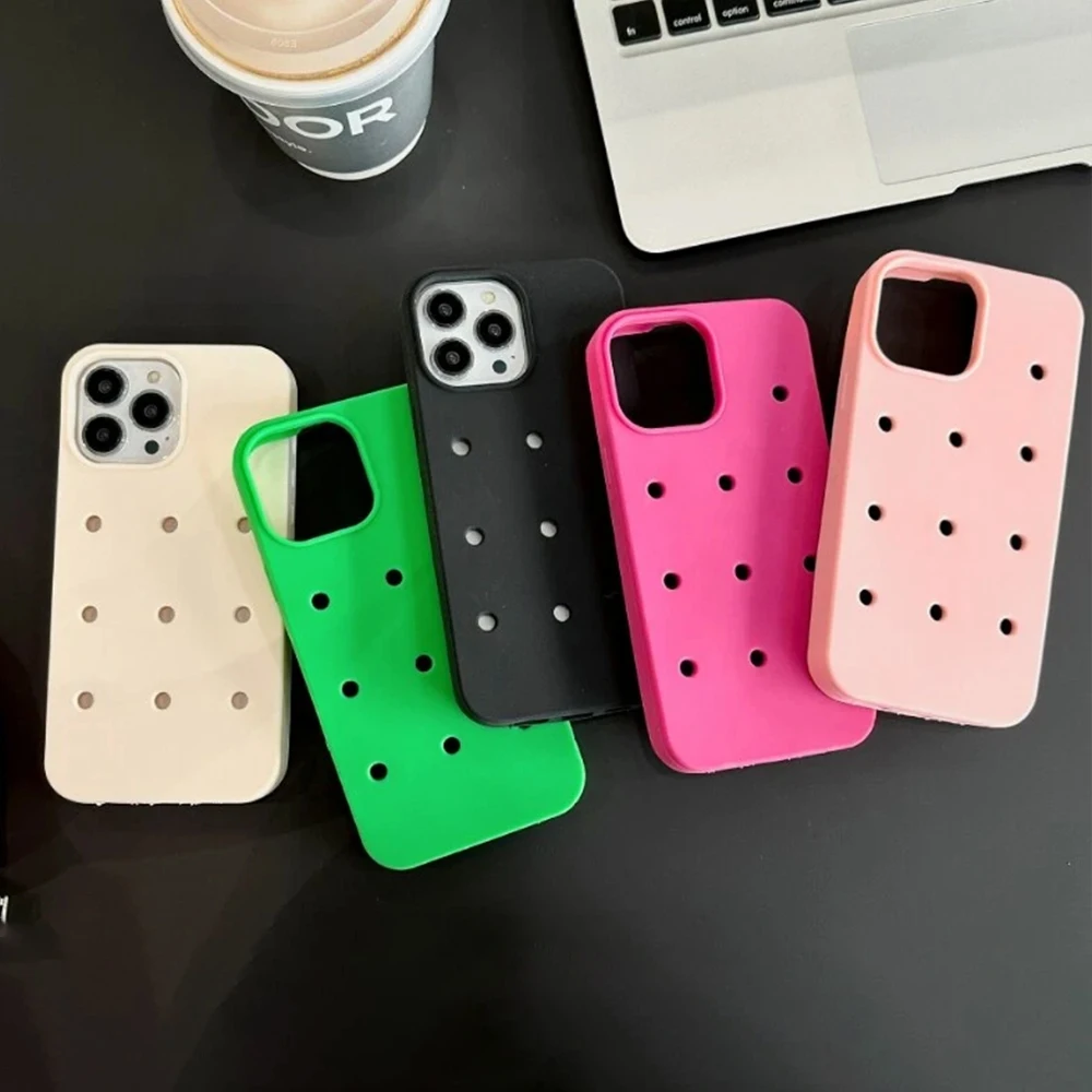 بالنسبة لحالة الهاتف المثقبة على iPhone ، تأتي مع حزام معصم السيليكون المجاني المتوافق مع نماذج مختلفة لحالة الهاتف المحمول iPhone