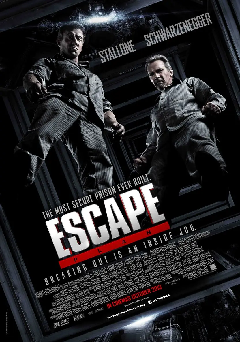 Classic Escape Plan Movie Retro Print Art Canvas Poster For Living Room Decor Home Wall Picture