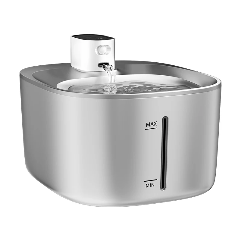 

2025 New Cat Water Fountain Smart Auto Usb 4L Large Capacity Pet Water Dispenser Automatic Circulation Filter Plastic White 2pcs