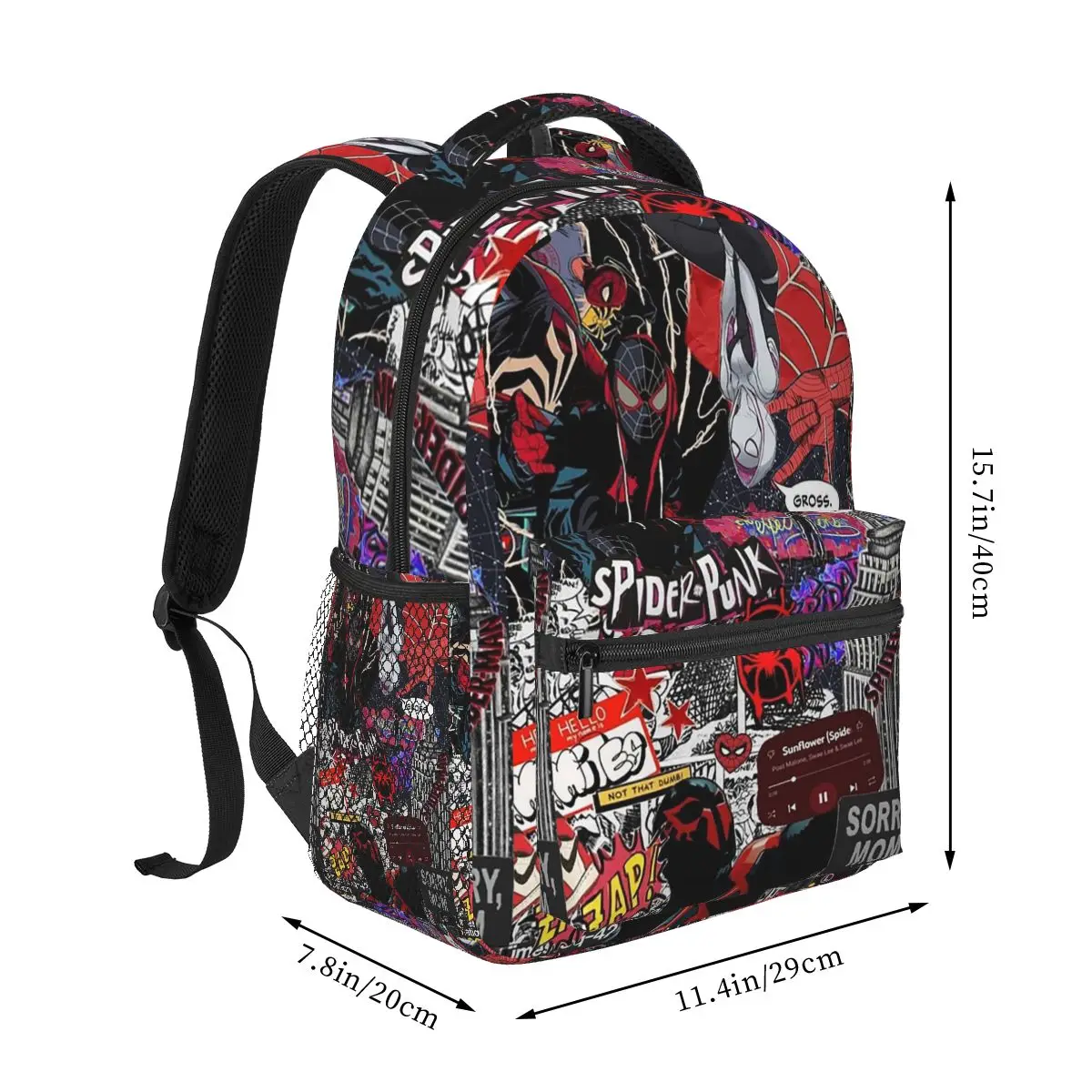 Spider Miles Morales Backpacks Boys Girls Bookbag Children School Bags Cartoon Laptop Rucksack Shoulder Bag Large Capacity