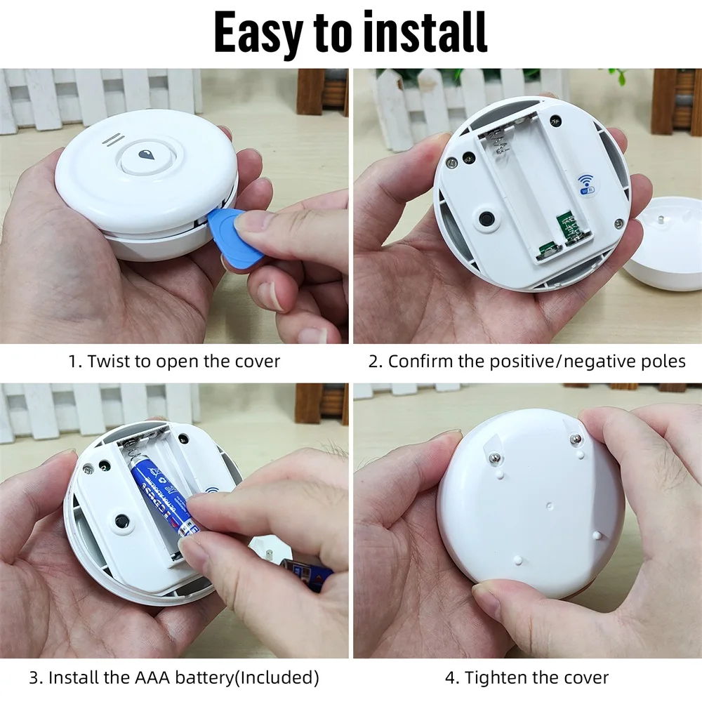 Water Leakage Detector Smart Home Alarm Tuya Smart WIFI Water Sensor Home Alarm System Water Leak Security Alarm System