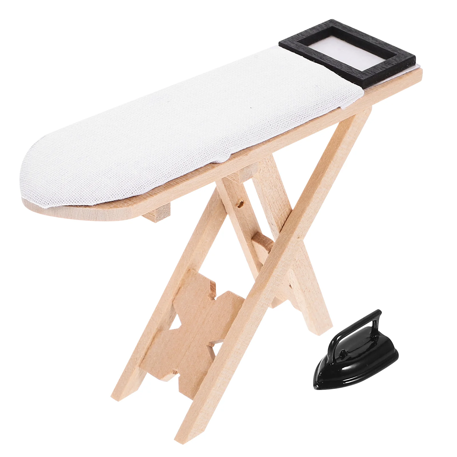Miniature Wooden Furniture Dollhouse Decoration Iron Table Model Wrought Resin Micro Adorn