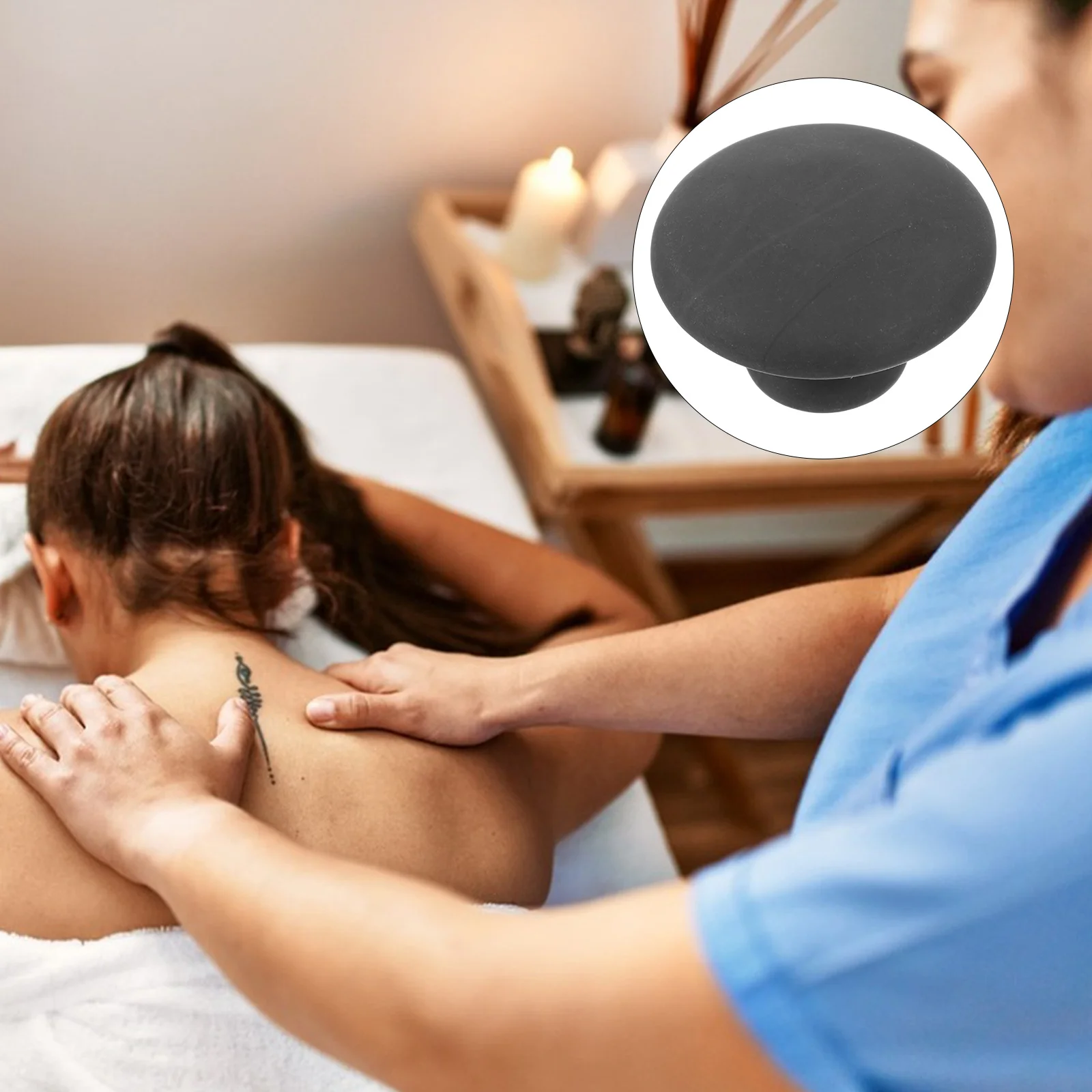 

Facial Gua Sha Tools 2Pcs Mushroom Shape Body Massage Rocks for Spa Skin Care Treatment