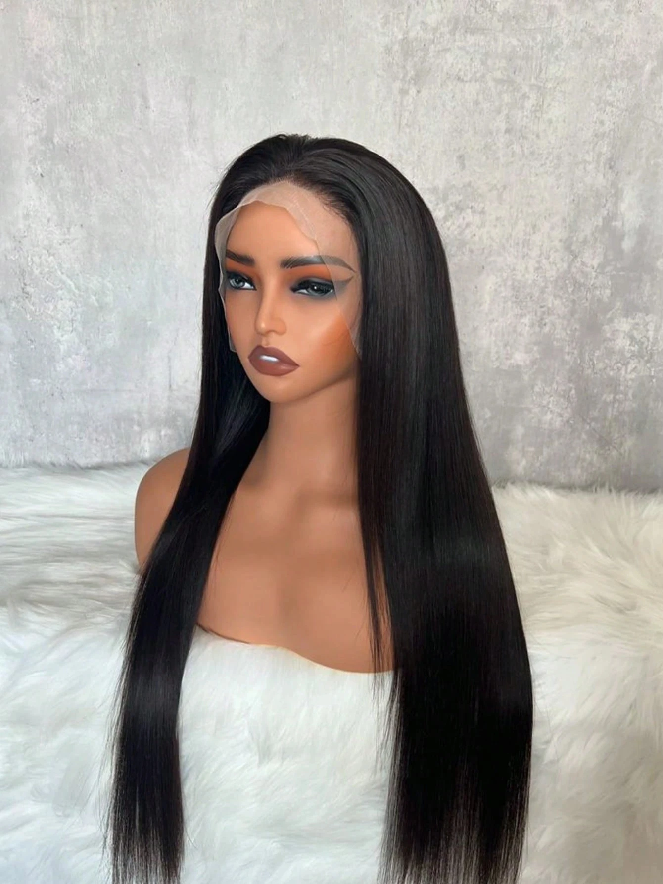 40 42 Inch Straight Human Hair Wig Lace Front Wigs Human Hair Pre Plucked With Baby Hair 250 Density 13x4 HD Lace Frontal Wigs
