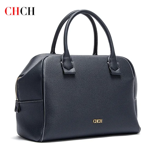 CHCH Bolso cruzado para mujer, bolso de almohada de gran capacidad de otoño, bolso de viaje con correa ancha para el hombro con cremallera azul oculta