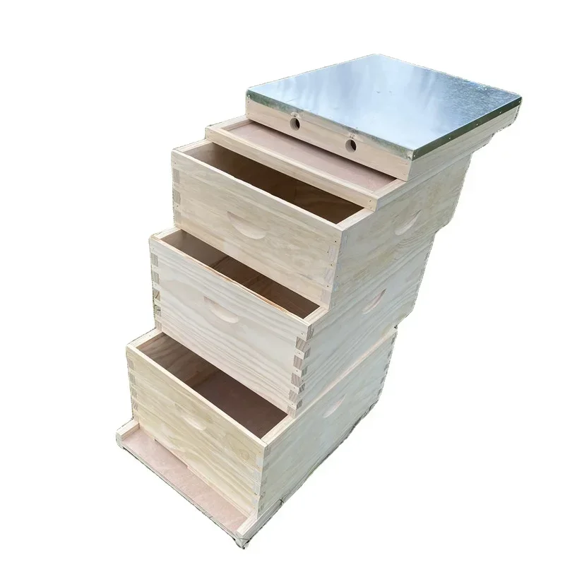 Chinese Bee Hives Wood Langstroth Hive 10 Frame Wooden Hives For Bees Beekeeping Equipment