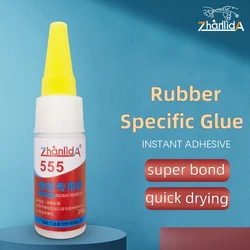 555 Rubber Specific Glue Instant Adhesive 20g Quick Drying Strong Bond For Sealing Strip Basketball Shoe LED Light Car Tire Wood