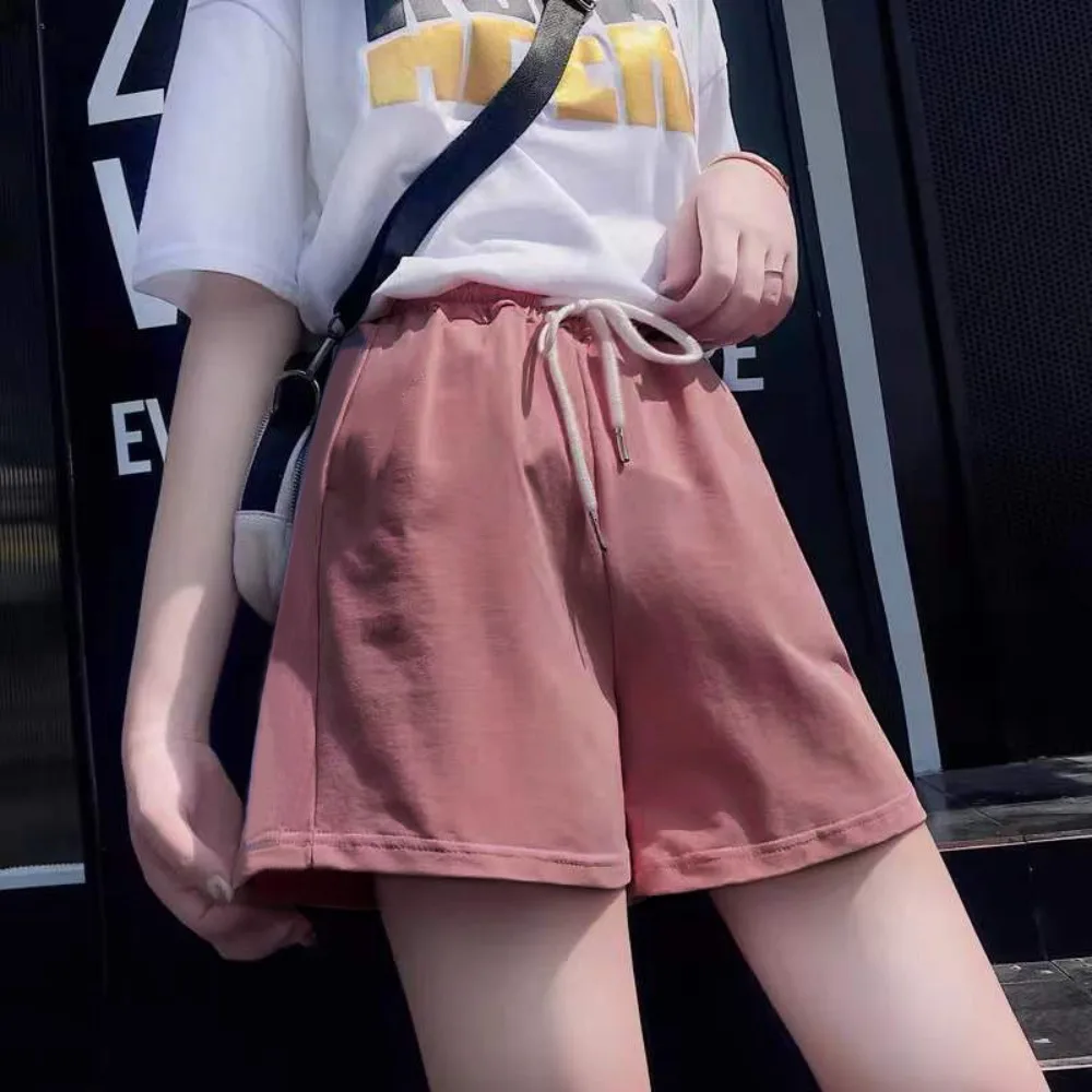 

Fashion High-waisted High-waisted Baggy Shorts Casual Euryscelia Solid Color Casual Shorts Plain Athletic Shorts Women