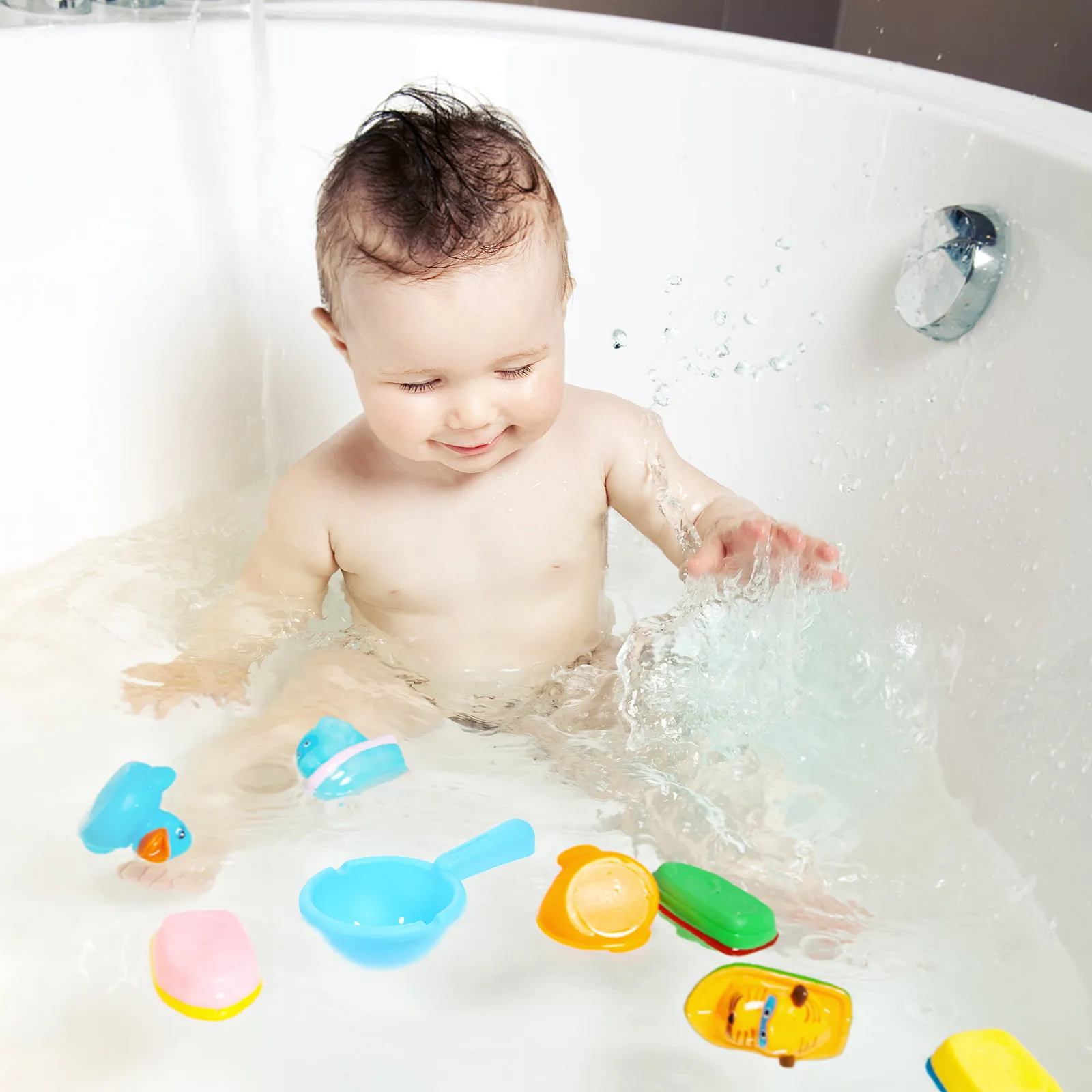 

Набор из 10 прочных пластиковых лопаток для детей: для пляжа, игр с водой, строительства замков, летних игр на улице