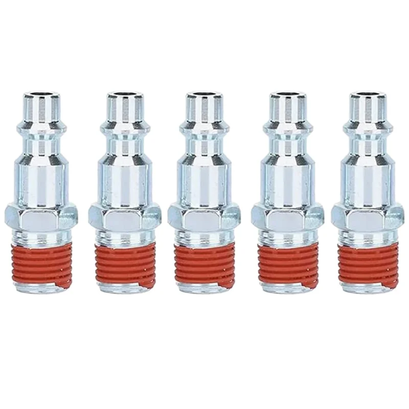 

RMWIN-Quick Coupling Male Connector 1/4 Inch External Thread 20Pc Pneumatic US Style Quick Connector