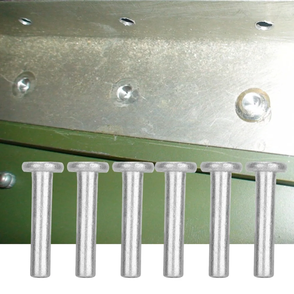 100pcs Solid Boat Repair Flat Head Rivets Industrial Use Durable Aluminum Rivets Dome Head Rivets For Fire Fighting