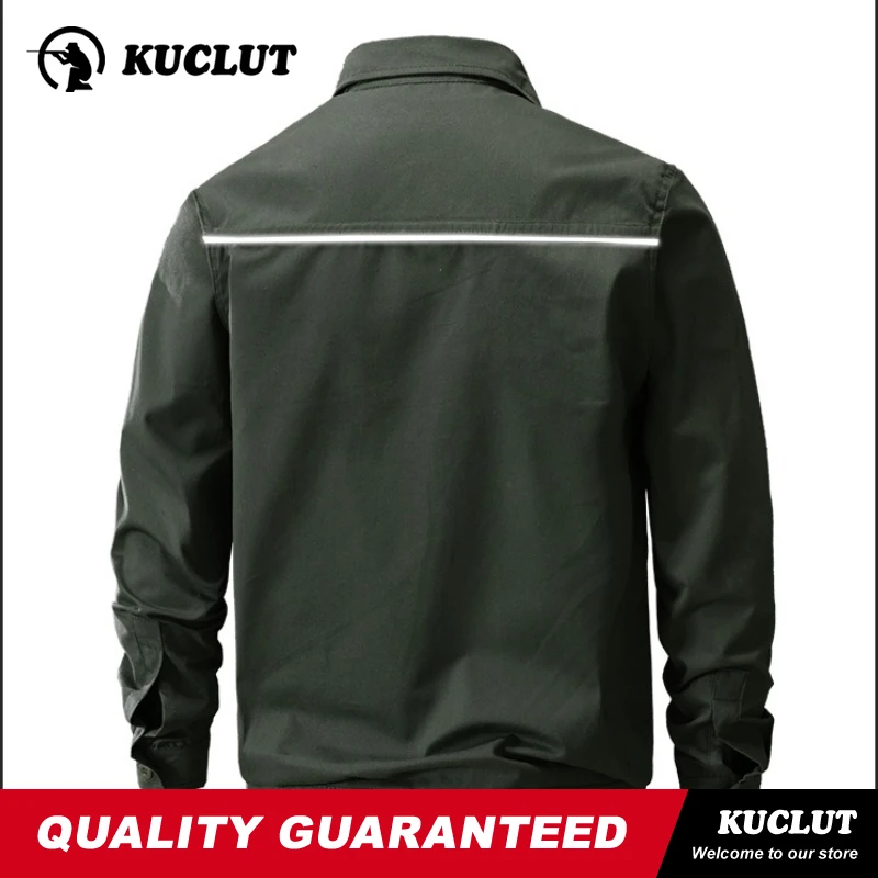 Picture 3: Summer Man Work Uniform Set Reflective Strips Wear-resistant Breathable Sweat-wicking Overalls Hiking Training Outdoors Uniform