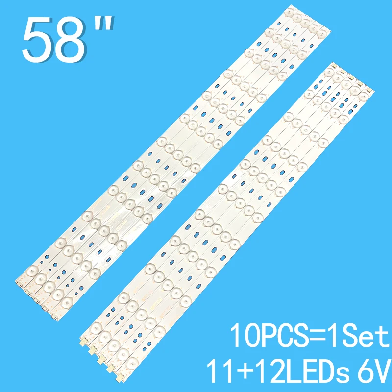 New model for commanding 58 inch 11+12 lights V580H1-LD6-TLDC2 V580H1-LD6-TRDC2 LED58R5500F 58E560S 58L2300VM 58PFL3640 LE58LNW1