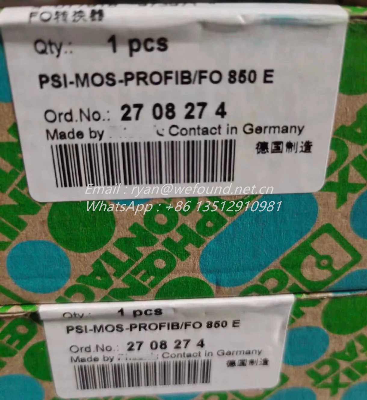 Convertidores e-fo 2708274, PSI-MOS-PROFIB/FO 850