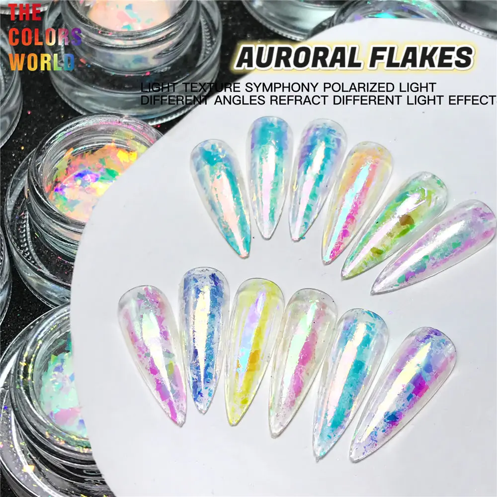 

TCT-798 High Bright High Saturation Color Shift Transparent Metallic Mirror Chameleon Flakes Shards Makeup Nails Art Eye Shadow