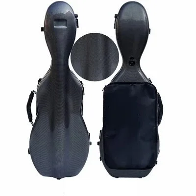 Premium Carbon Fiber Violin Case - Lightweight with Sheet Music Pocket and Backpack Straps for Adult Violins