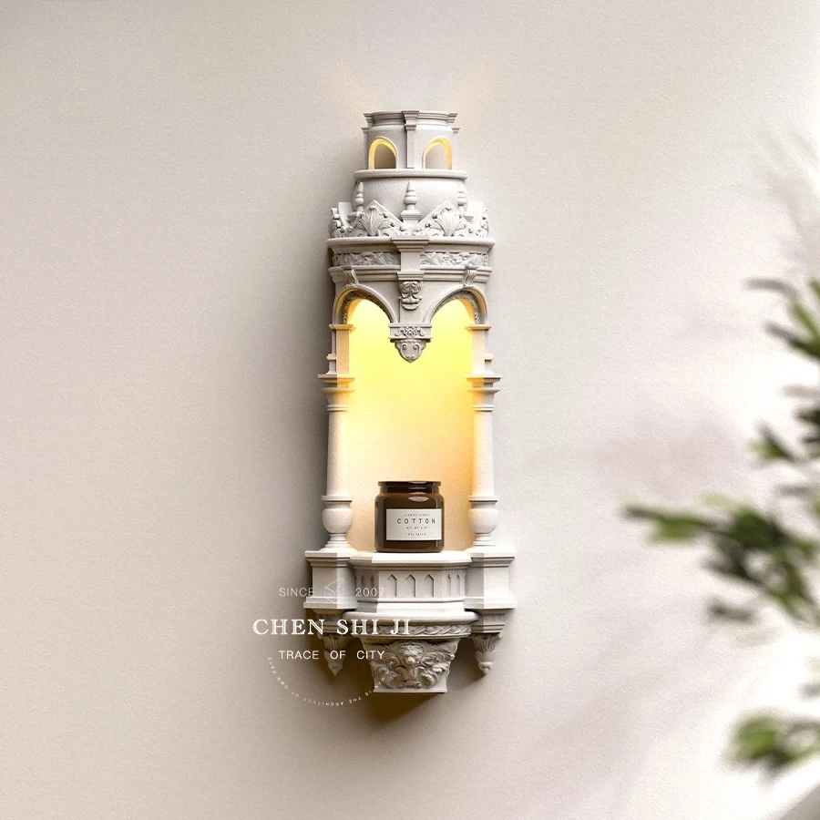 Temple corridor corridor gypsum lamp bedroom living room embedded external atmosphere wall lamp aromatherapy wax melting lamp