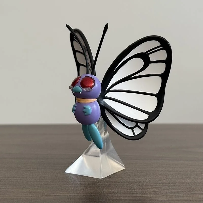 2025 New Hot Anime Pokemon Fairy 7cm Ba Big Butterfly Figure Model Desktop Ornament Toys Boys Birthday Gifts