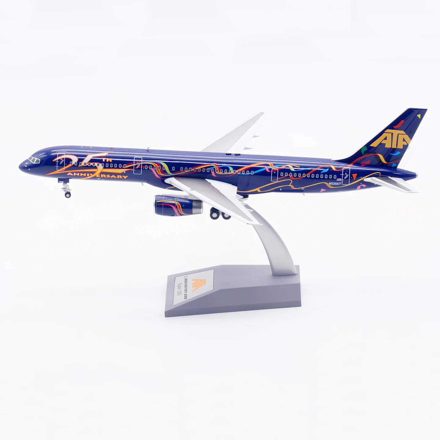 IF752AT0525 Alloy Collectible Plane Gift INFLIGHT 1:200 American Trans Air ATA Boeing B757-200 Diecast Aircraft Model Jet N520AT