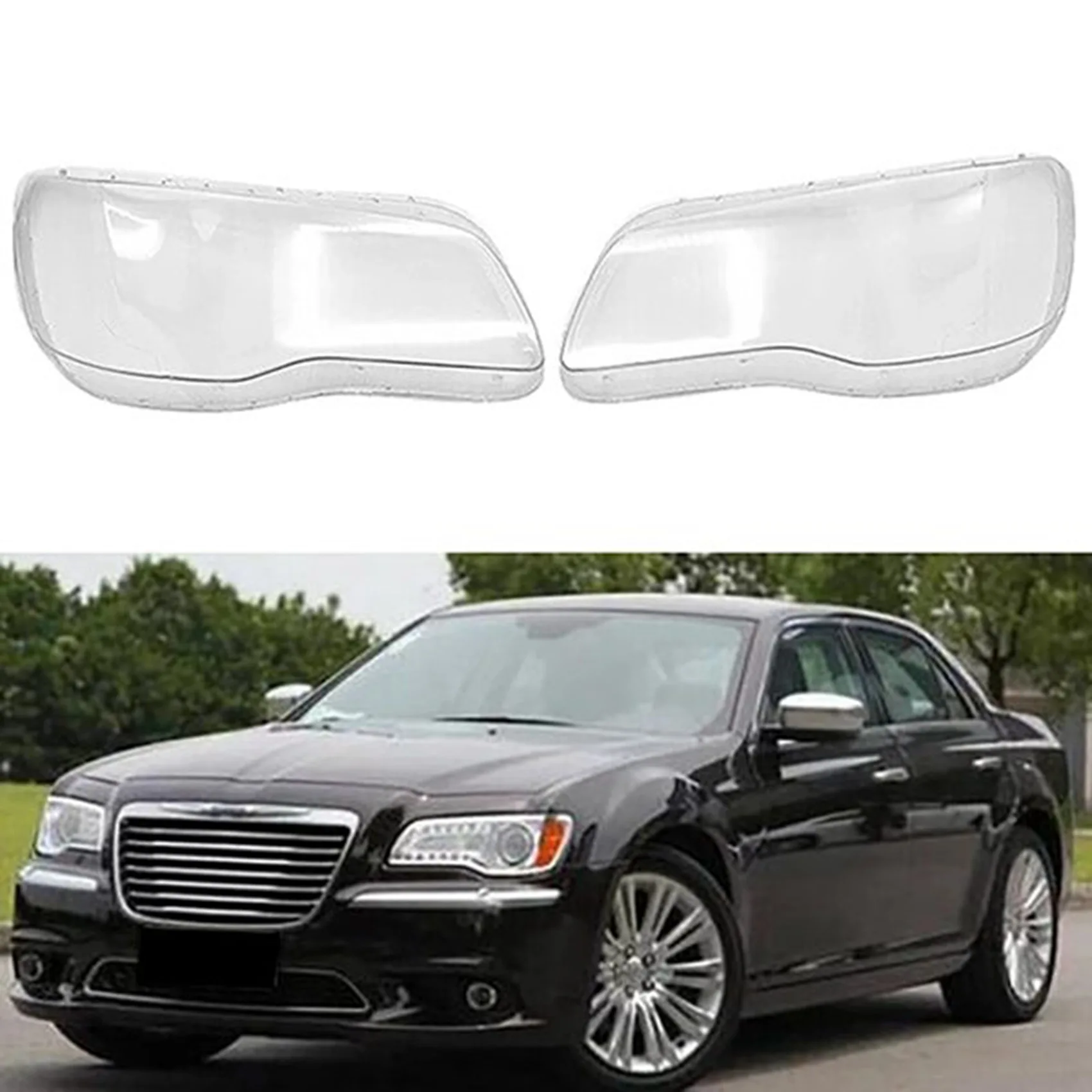 Прозрачный чехол для передней фары Chrysler 300C 2011-2021