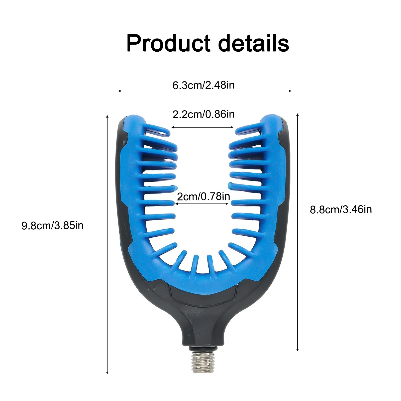 Pole Bracket Head Rod Bracket Head M3/8 Specification ABS + TPR European Style Library Fishing FEEDER Fishing Tackle