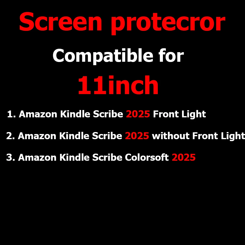 2 szt. Folia ochronna na ekran do 11-calowego Amazon Kindle Scribel Colorsoft 2025 Szkło hartowane do Kindle Scribe 2025 11-calowa folia ochronna — zdjęcie produktu 2