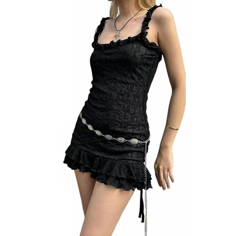 فستان نسائي قصير بدون أكمام بحافة دانتيل ، ملاصق للجسم سادة ، ملهى ليلي ، تاريخ ، فساتين حفلات الكوكتيل