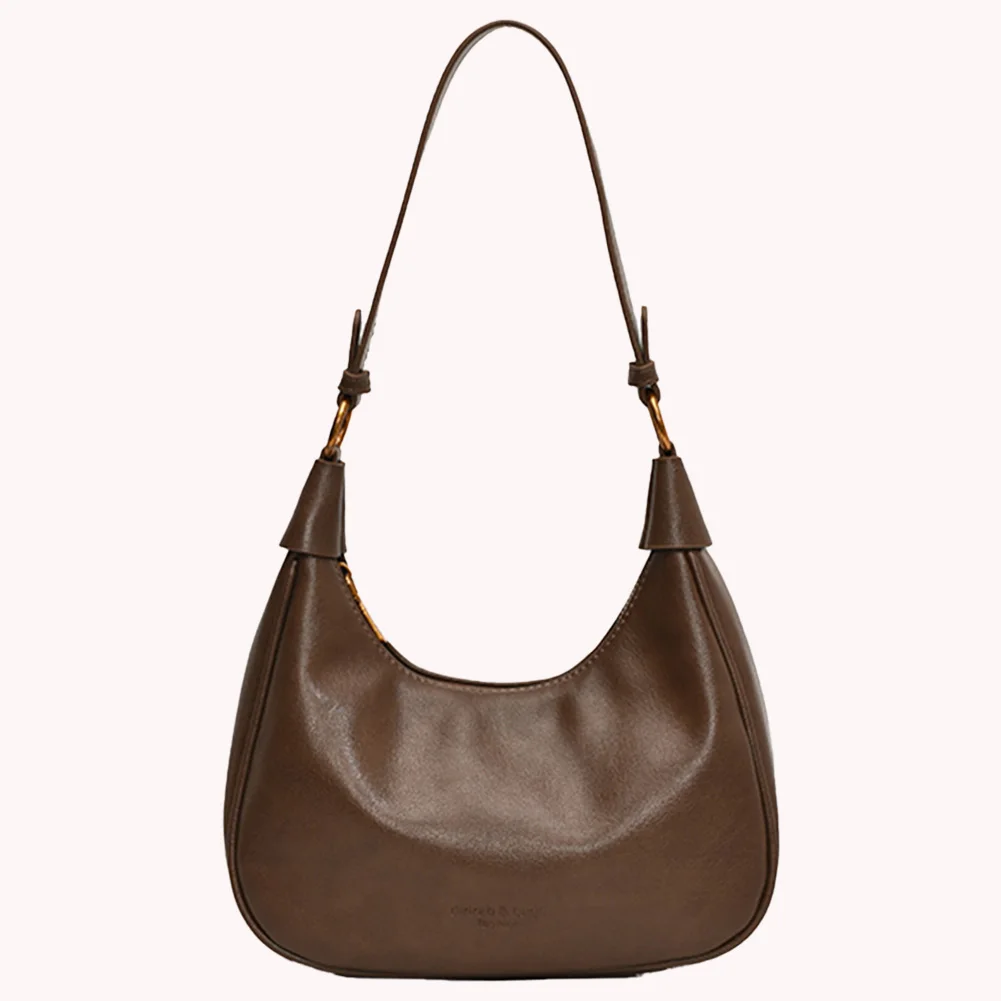 

Shoulder Bag for Women Adjustable Strap Underarm Bag PU Leather with Zipper Crossbody Bag Solid Handbag Work Travel Bag
