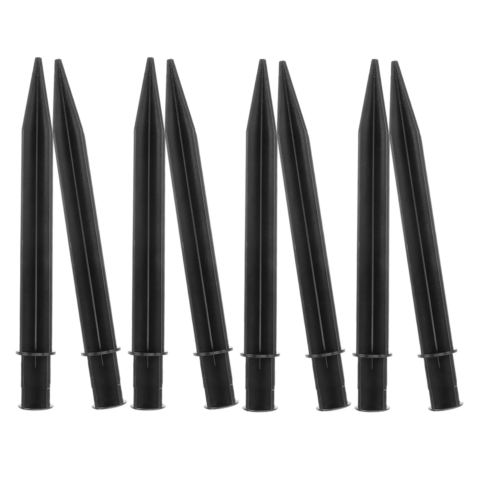 Support de lampes solaires à piquet pour aménagement paysager, 8 pièces, en plastique, pour lampes de pelouse, robuste, facile à installer, pour allées de jardin